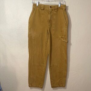 Alex Mill Phoebe Painter Pants in a golden brown wash size 4.